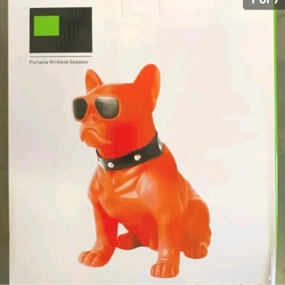 Portable Wireless BLUETOOTH Dog Speaker [ Red ] 6' x 3' - Picture 1 of 4